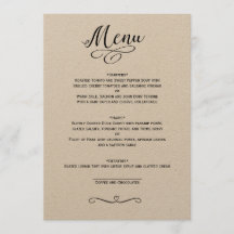 PLACA MENU DE CASAMENTO CLÁSSICO