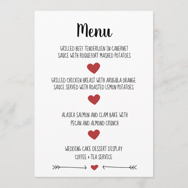 PLACA MENU DE CASAMENTO ROMÂNTICO (Frente)