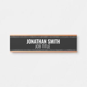 Placa Moderna para Porta de Escritório Profissiona