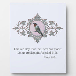 Placa Moldado de Ruby Throed Hummingbird