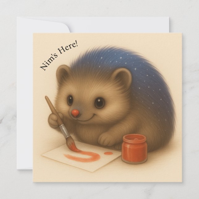 Placa Nim Paint Personalizável da Série Conforto (Frente)