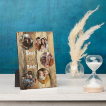 O melhor pai de madeira de fundo velho amarelo