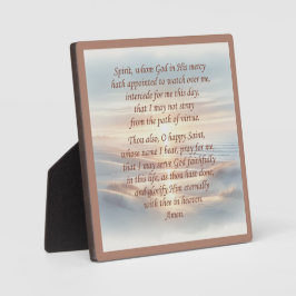 Placa Oração da Manhã - Plaque com Easel