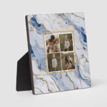 Padrão elegante de granito branco de ouro azul