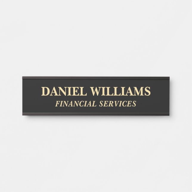 Placa Personalizada Profissional para Porta de Esc (Frente)