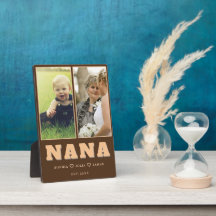 Personalized Nana Plaque with Grandkids’ Names