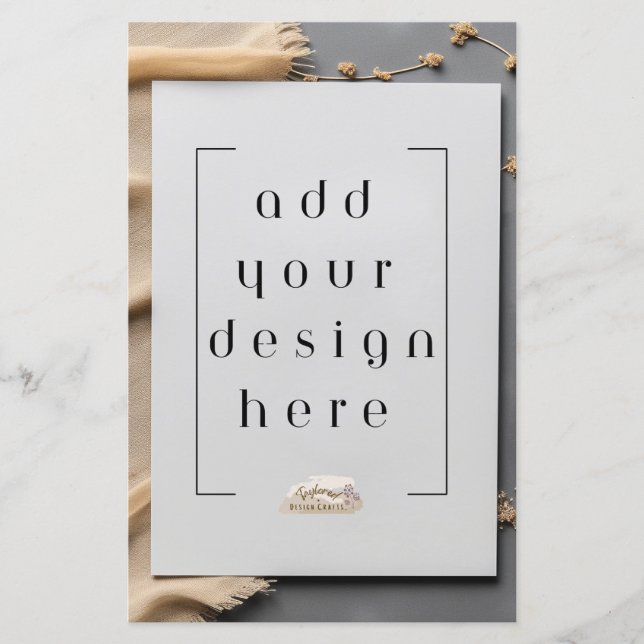 Placa plana de 5,5" x 8,5" (Frente)