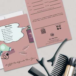 Placa plana de certificado de presente de salão ro