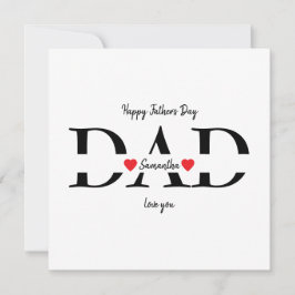 Placa plana de Dia de os pais feliz personalizada