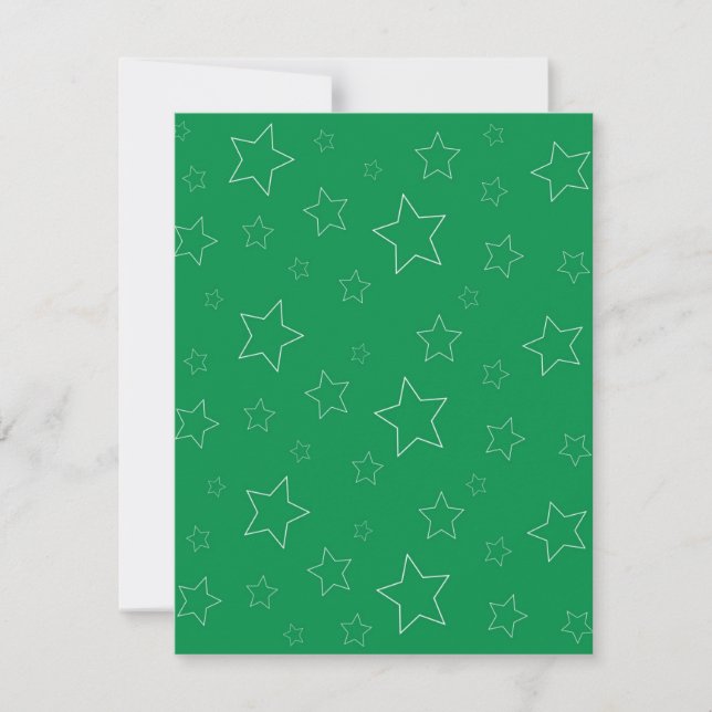 Placa plana de estrelas verdes (Frente)