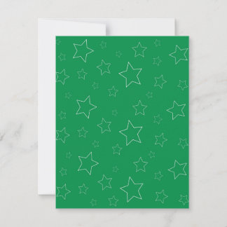 Placa plana de estrelas verdes