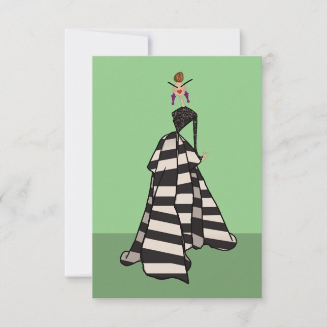 Placa Plana de Moda Preta e Branca para Mulher (Frente)