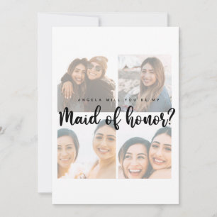 Placa plana de proposta de colagem de fotos de mad