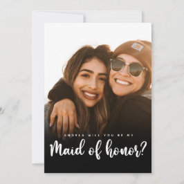 Placa plana de proposta de madrinha de casamento