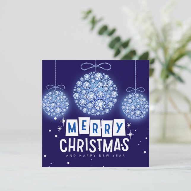 Placa plana do Enfeites de natal Diamond (Em pé/Frente)