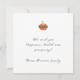 Placa Plana Feliz Ação de Graças