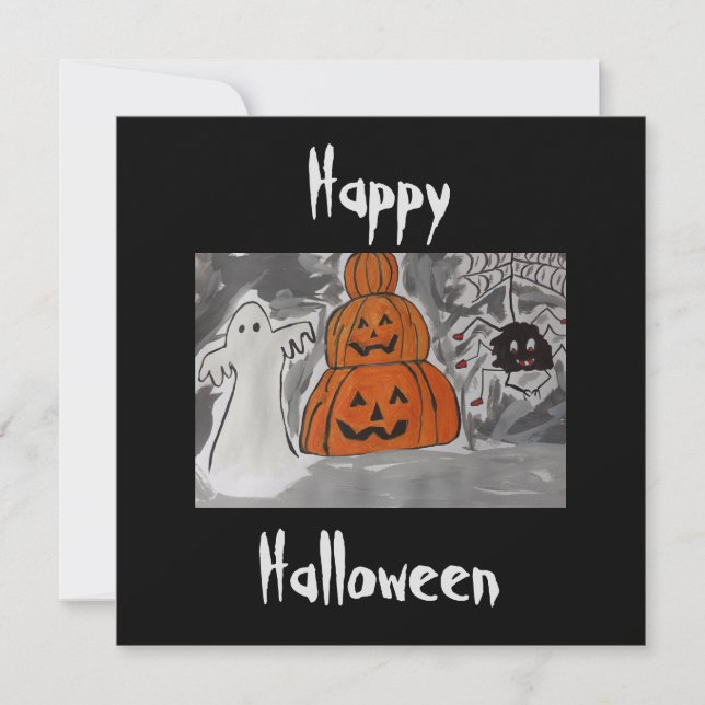 Placa Plana Feliz Halloween (Frente)