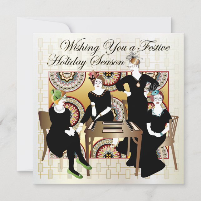 Placa Plana Festiva Mah Jongg (Frente)