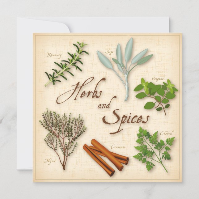 Placa plana Herbs and Spices (Frente)