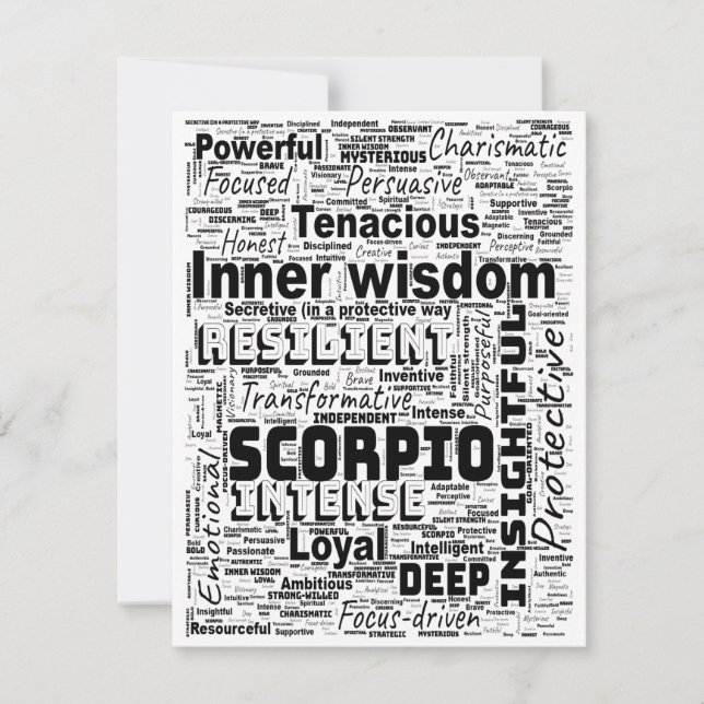 Placa Plana Inspiração de Nuvem do Scorpio Zodiac  (Frente)