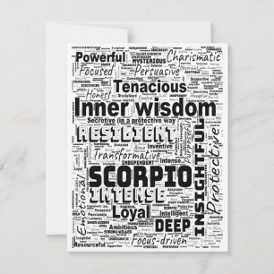 Placa Plana Inspiração de Nuvem do Scorpio Zodiac