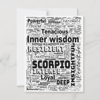 Placa Plana Inspiração de Nuvem do Scorpio Zodiac 