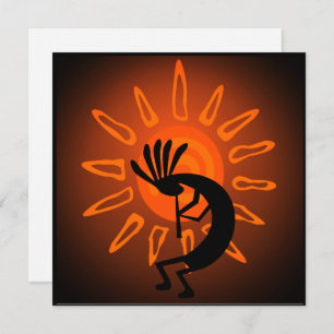 Placa Plana Kokopelli Sun Bronzada Sunset