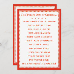 Placa plana LYRICS 5x7 DE 12 DIAS - Vermelho