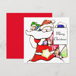 Placa plana para Papais noeis de Natal Feliz