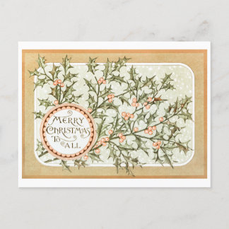 Placa Pos De Cartões de natal De Vintage Retro Nat