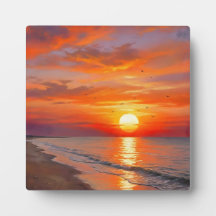 Poster Moderno Natureza Pôr do Sol Arte de Parede 