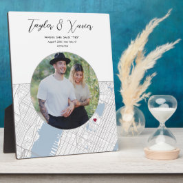 Placa Presente de Foto do Noivado de Casamento do Nova I