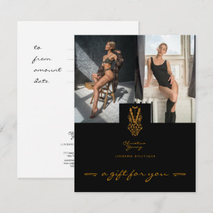 Placa Presente de Lingerie de rendas Douradas pret