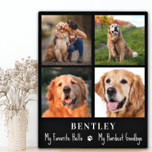 Presente de Memorial de Cachorro Personalizado com