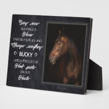 Presente Personalizado de Memorial de Cavalo Foto