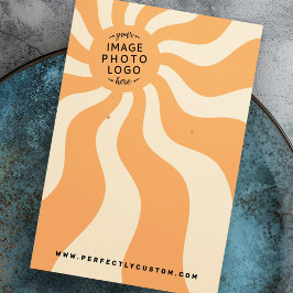 Placa protetora solar giratória cor de laranja log