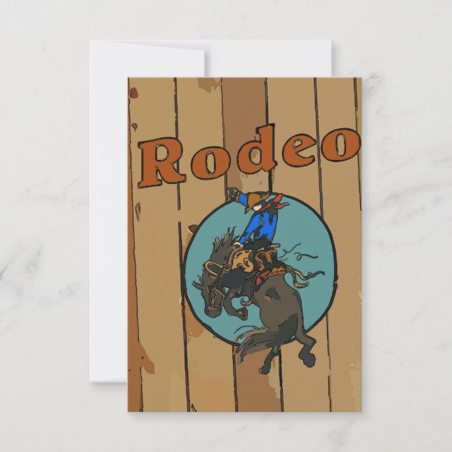 Placa Rodeo Bucking Horse (Frente)