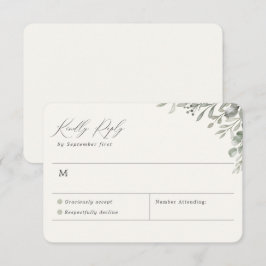 Placa RSVP Botânica Simples