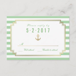 Placa RSVP Branca de Mint Personalizada na moda