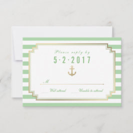 Placa RSVP Branca de Mint Personalizada na moda