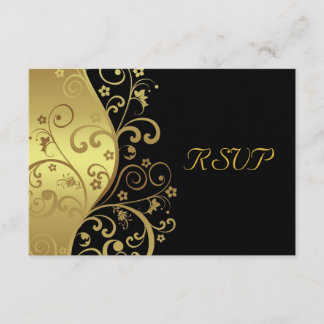 Placa RSVP — Cabeças Pretas e Douradas