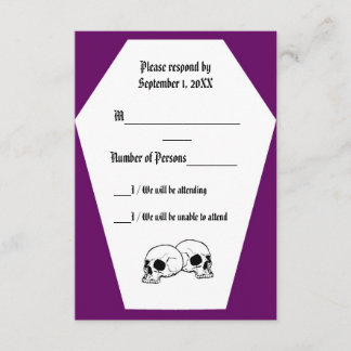 Placa RSVP Coffin (Purple)