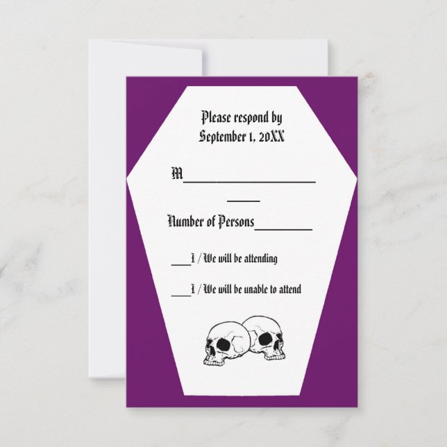 Placa RSVP Coffin (Purple) (Frente)