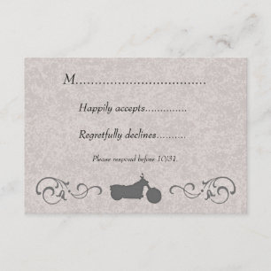 Placa RSVP com motociclo embutido Faux