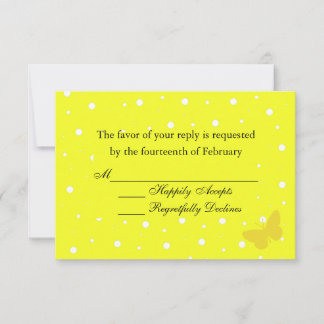 Placa RSVP da Borbolha - Amarelo
