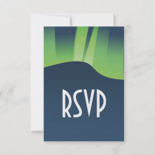 Placa RSVP da Wonderland de inverno
