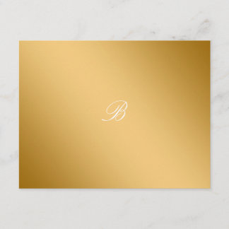 Placa RSVP de 311-Ouro diVine White Delight