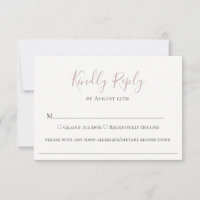 Placa RSVP de Alergia à Comida de Casamento Pale M