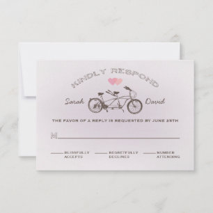 Placa RSVP de Bicicleta de Bicicleta Roxo Roxo