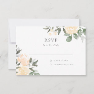 Placa RSVP de Blooms de Jardim